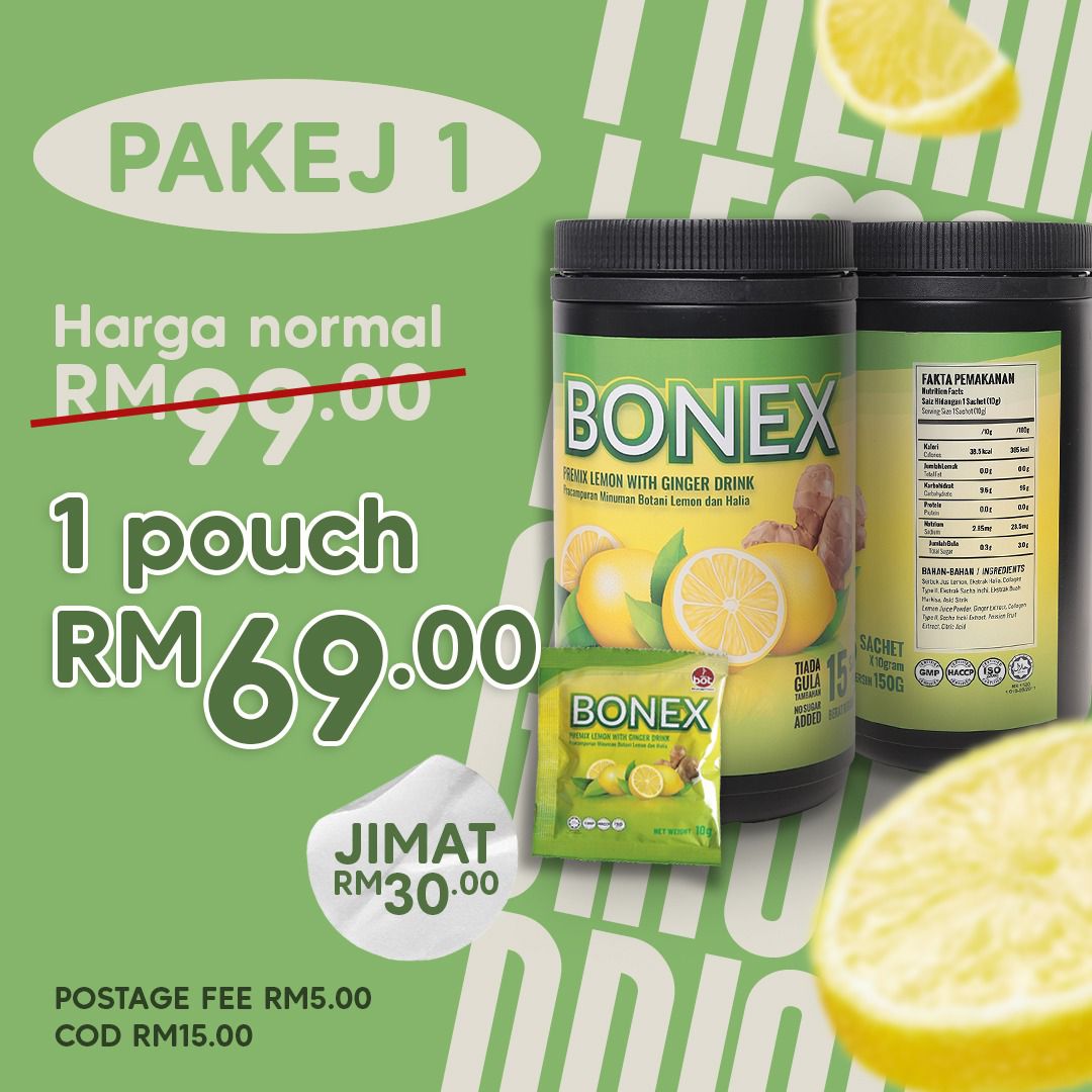 Bonex - Minuman Kesihatan (15 Sachet)