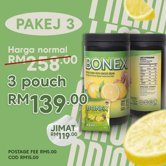 Bonex - Minuman Kesihatan (45 Sachet)